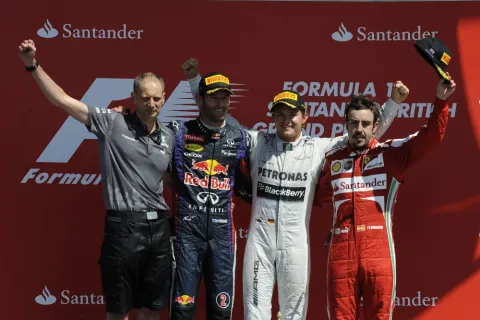 Silverstone Grand Prix: Das Podium