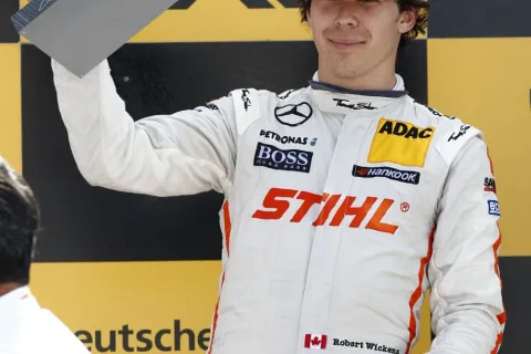 Sieger einige Stunden nach dem Rennen: Robert Wickens