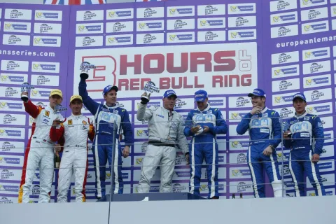Das Podium der GTE Klasse