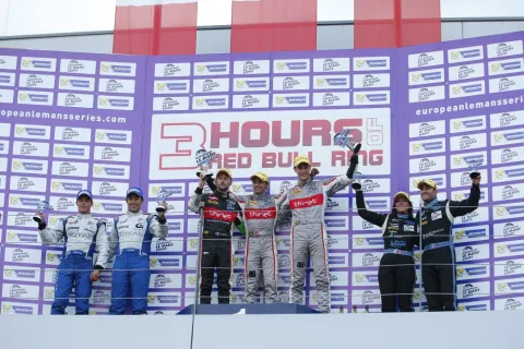 Das Podium der LMP 2 Klasse