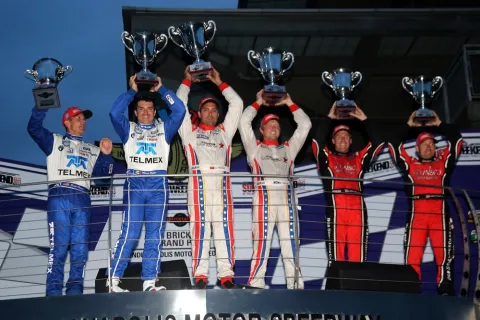Das Podium der Daytona-Prototypen