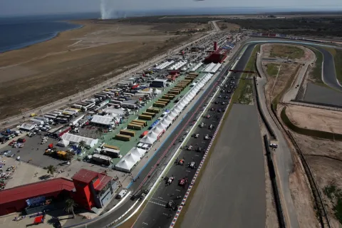 Der von Circuito Termas de Río Hondo von oben