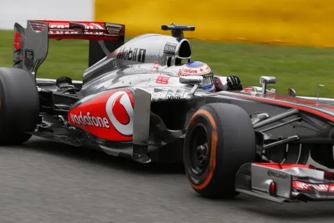 Gute Leistung von Jenson Button: Immer vorne dabei, im Ziel Sechster