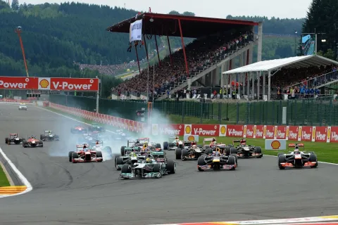 Start zum GP von Belgien
