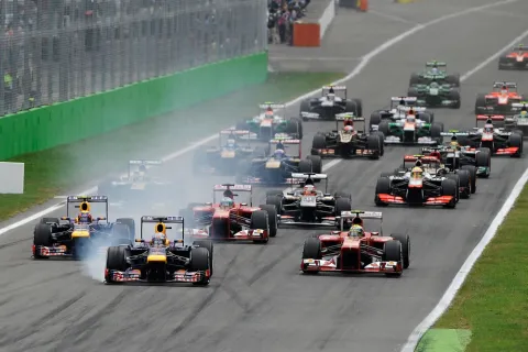 Der Start des GP von Monza 2013
