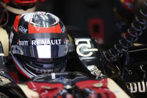 Aktuelles Foto: Helm von Kimi im Lotus E21