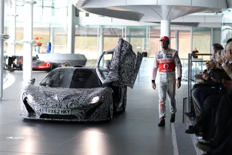 Jenson Button kam im McLaren Prototyp an