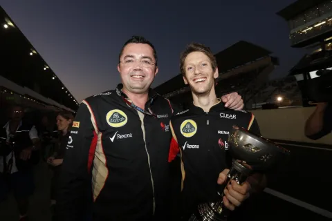 Held des Rennens: Romain Grosjean lag lange in Führung