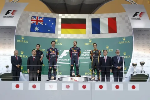 Grand Prix von Suzuka 2013 - das Podium