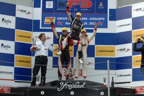 Podium 2 mit Cognaud, Stuvik und Urrutia