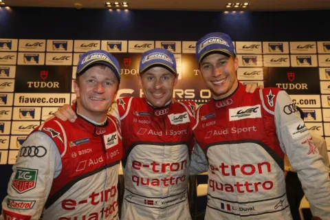 Weltmeister 2013: Allan McNish, Loic Duval und Tom Kristensen