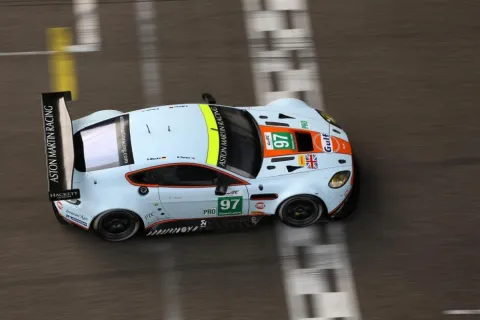 Schnellstes GT-Fahrzeug am ganzen Wochenende: Aston Martin von Stefan Mücke und Darren Turner
