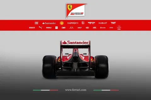 Ferrari F 14 T: Die Heckansicht