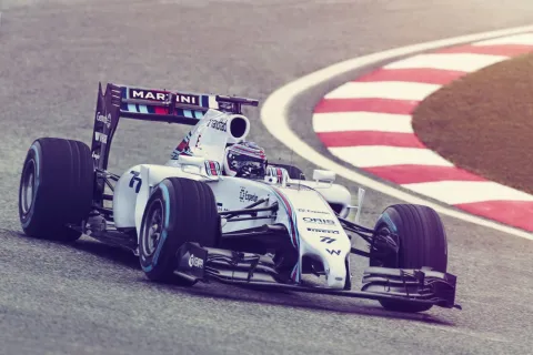 Der Williams FW36 auf der Rennstrecke