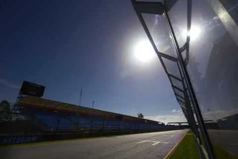 Sonnenuntergang in Melbourne: Abend vor dem ersten Training