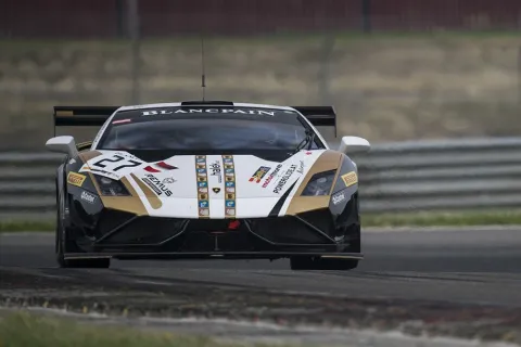 #27 Tomas Enge – Grasser Racing Team – Lamborghini Gallardo FL2 – Blancpain Sprint Serie 2014