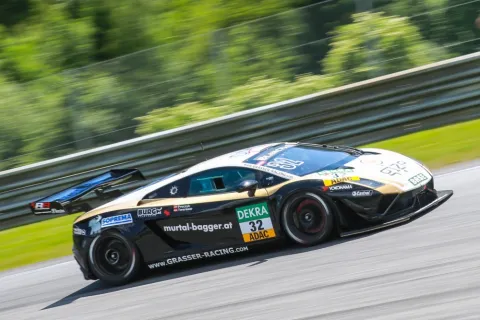 #32 Harald Proczyk – Grasser Racing Team – Lamborghini Gallardo FL2 – ADAC GT Masters 2014