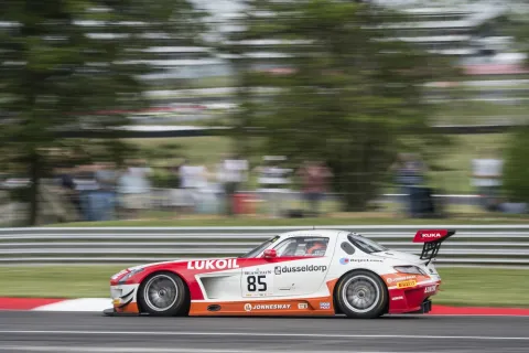 #85 Stef Dusseldorp – HTP Motorsport – Mercedes SLS AMG GT3 – Blancpain Sprint Serie 2014