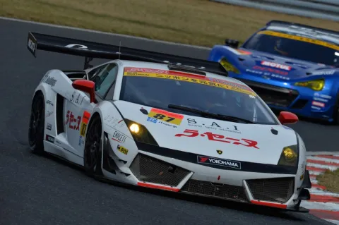 #87 Hideki Yamauchi – JLOC – Lamborghini Gallardo LP600+ – Japanische Super GT Serie 2013