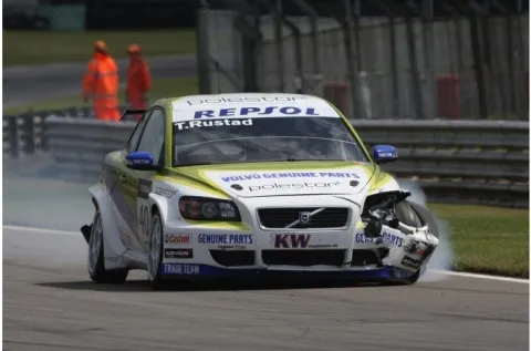 #40 Tommy Rustad – Polestar Racing – Volvo C30 – FIA Tourenwagen Weltmeisterschaft 2009