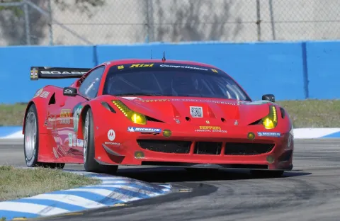 #062 Mika Salo – Risi Competizione – Ferrari 458 Italia GTC – Amerikanische LeMans Serie 2011