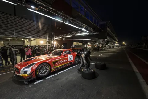 #63 Mike Parisy – Team Black Falcon – Mercedes SLS AMG GT3 – Blancpain Langstrecken Serie 2014
